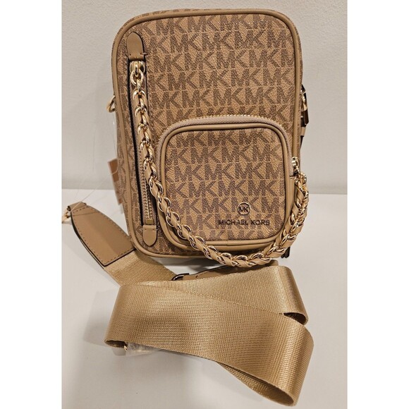 Michael Michael Kors Signature Elliot Small North South Utility Camera Crossbody - Picture 4 of 8